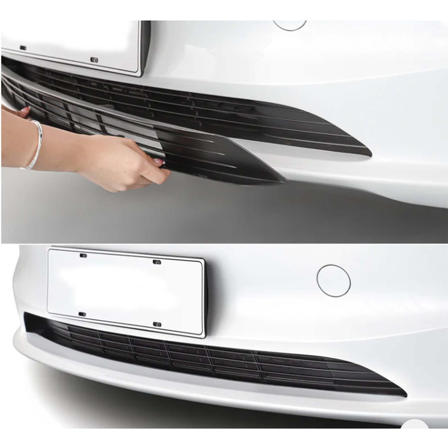 Tesla Model 3 Highland Front Grille Mesh Radiator Cover Guard Gloss Black