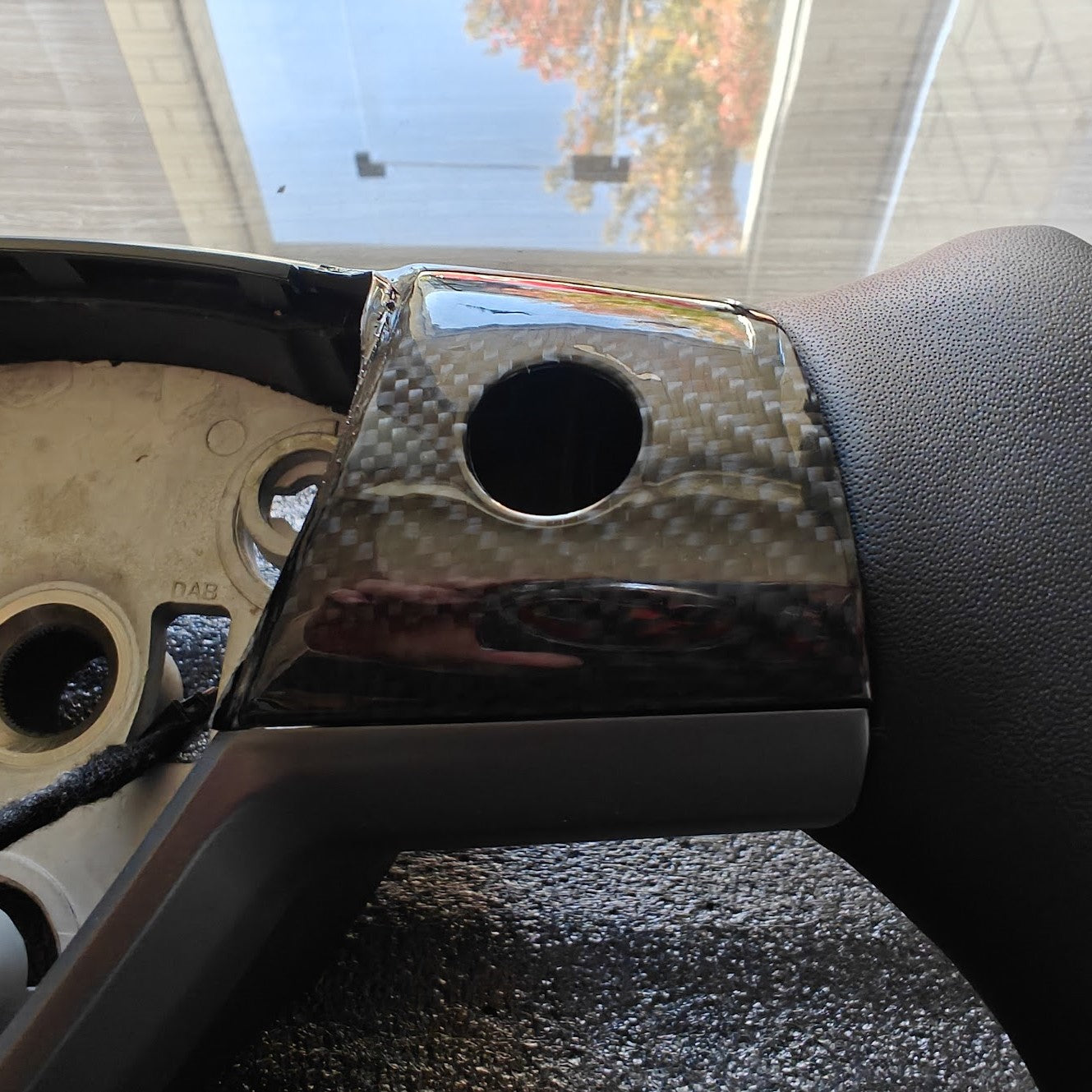 Tesla Model 3 / Y Yoke Steering Wheel Real Carbon Fiber Style B