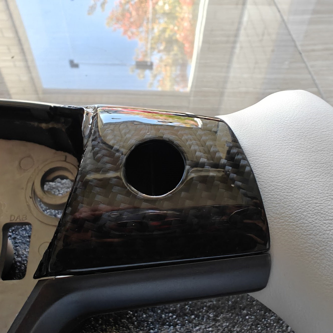 Tesla Model 3 / Y Yoke Steering Wheel Real Carbon Fiber Style B