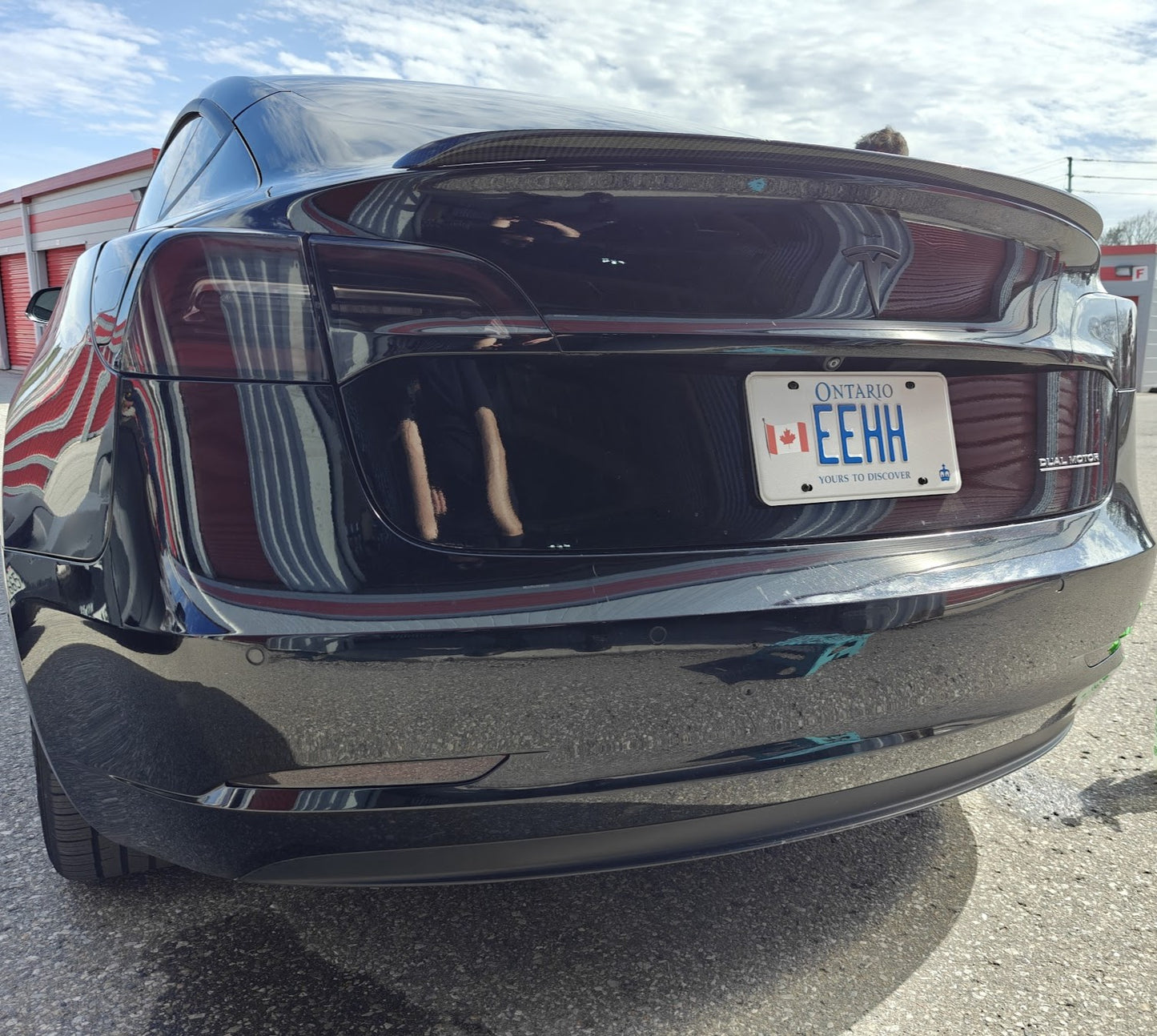 Model Y Model 3 Front Rear light PPF Pre Cut Smoke Tint