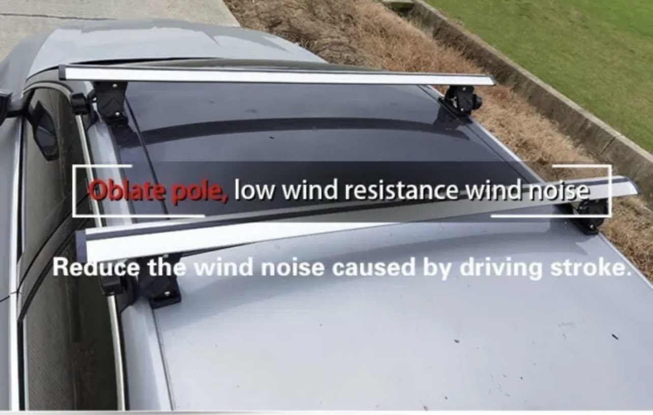 Bare Roof Universal 51-59" Aluminum Roof Rack Cross Bar Full Set