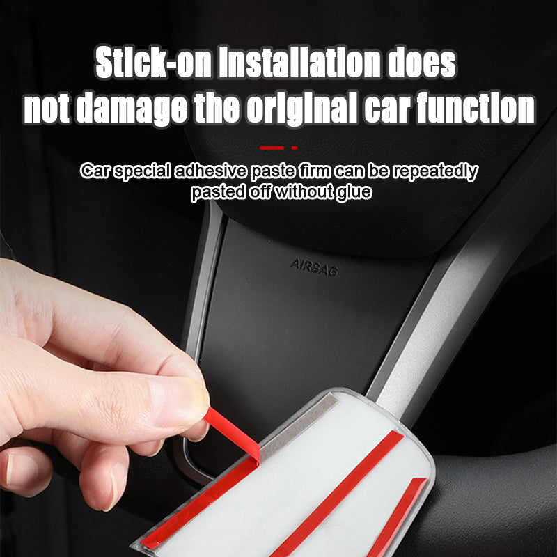 Tesla Model 3/Y Matte Carbon Fiber Steering Wheel Decorative Patch Stick
