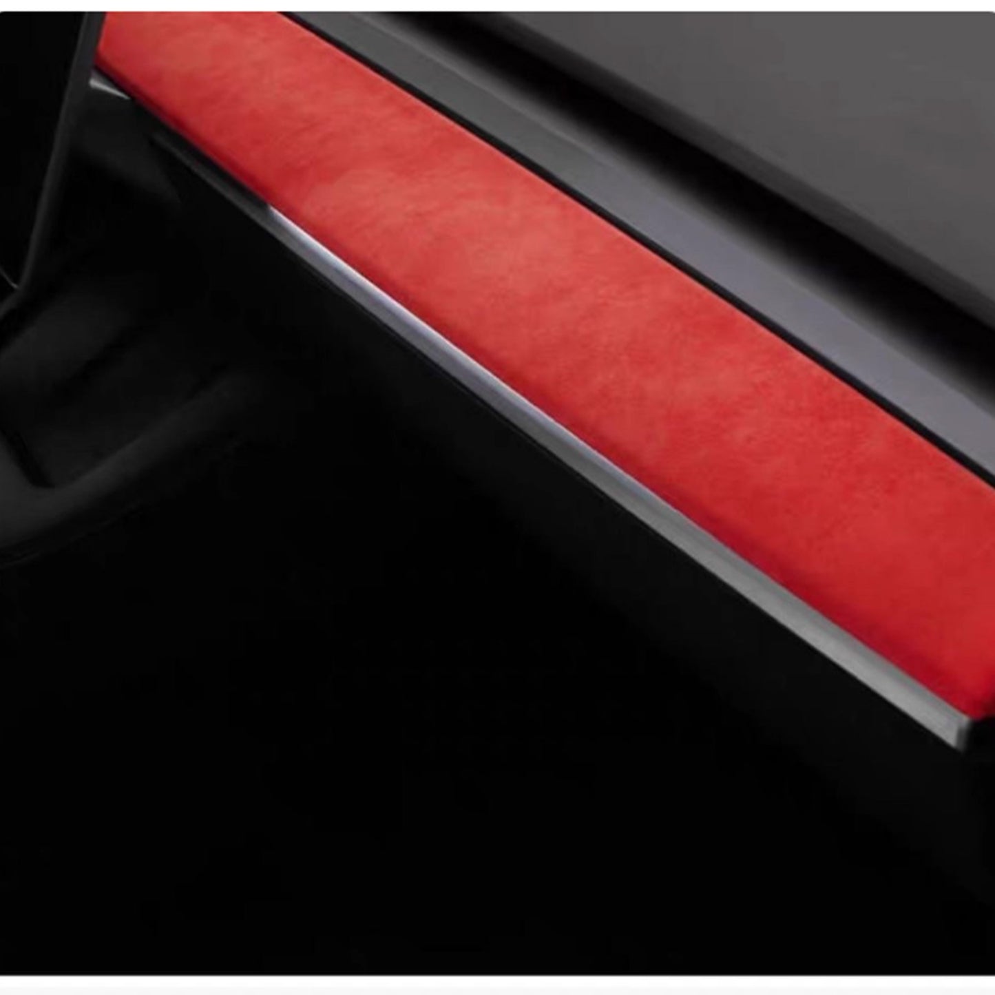 Tesla Model 3 Model Y Alcantara Dashboard Cover Wrap & Inner Front Door Trim Panel Armrest Cover