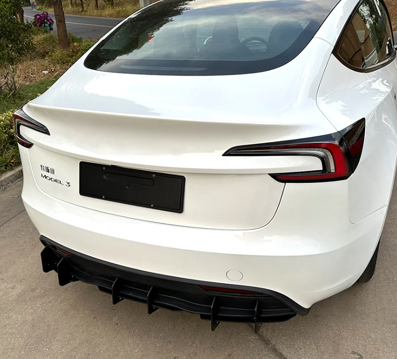 Tesla Model 3 2024+ Rear Bumper Lip Mod Diffuser Spoiler