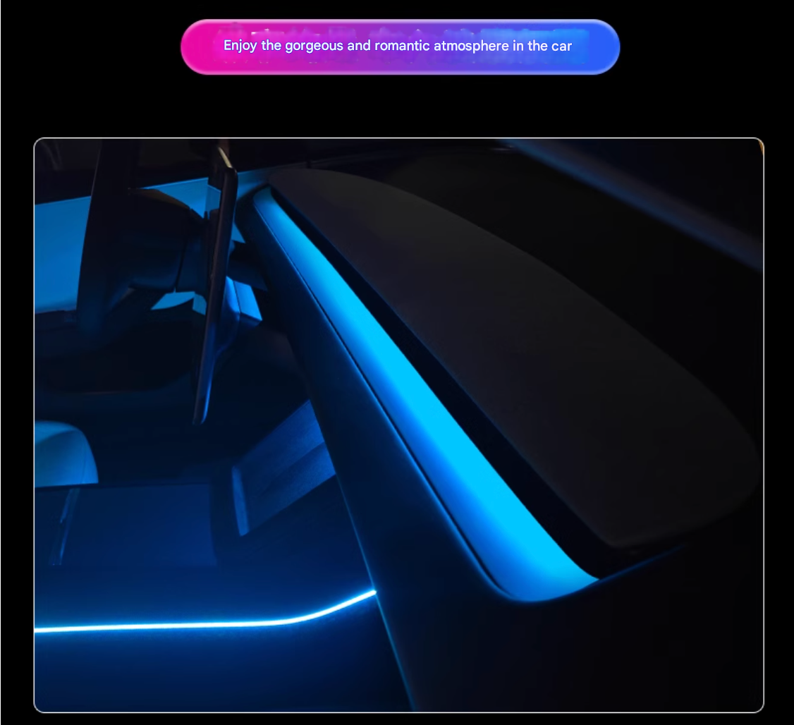 Tesla Model 3 highland RGB Ambient Lights With 60 Seconds Auto Off Module
