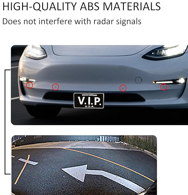 Model 3 Model Y license plate frame