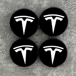 Tesla Wheel Centre Hub Caps Emblem Badge Sticker