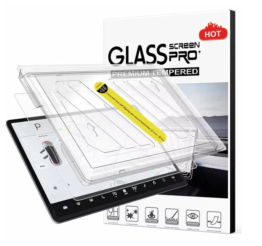 Tesla Model 3 Model Y Matte Tempered Glass 9H Anti-Glare Screen Protector