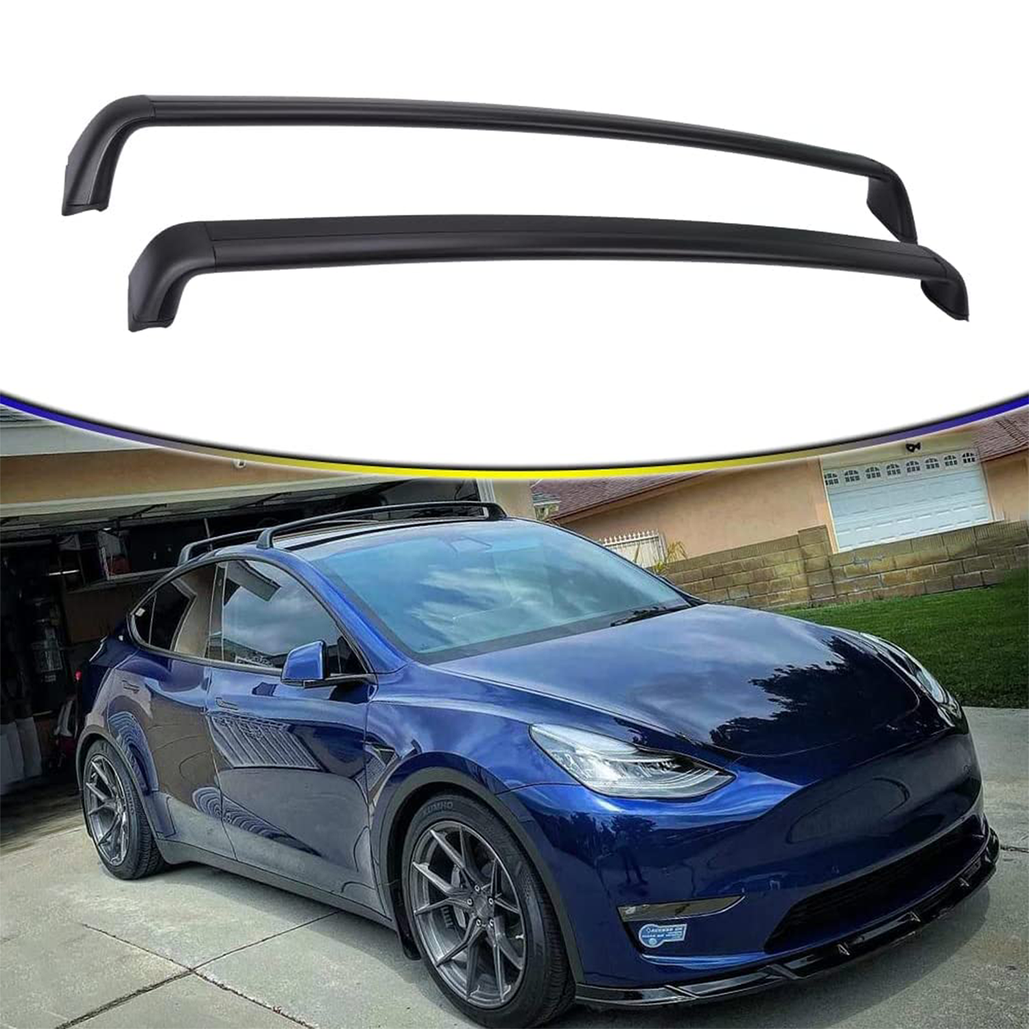 Tesla Model Y Roof Rack Crossbars 2020 2024 Heavy Duty 180lbs Free Shi Lakeview