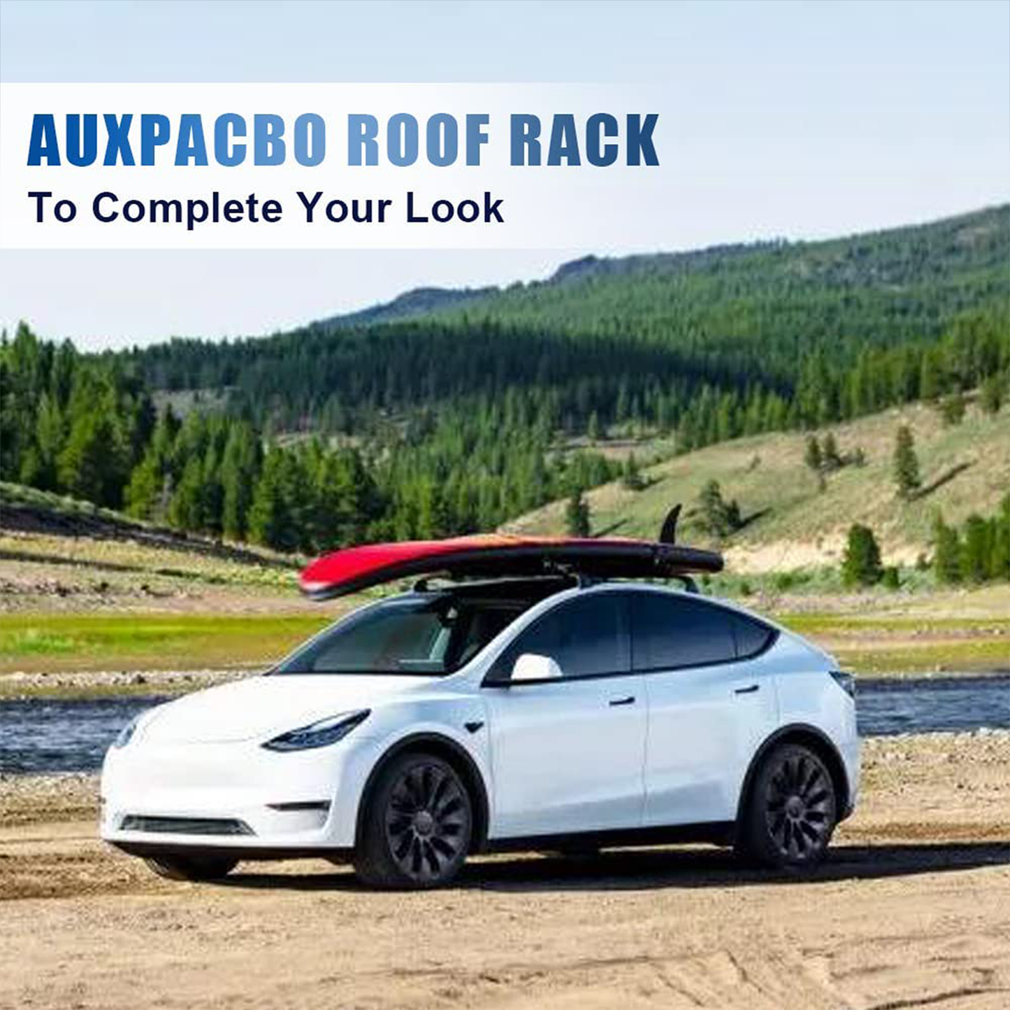 Tesla Model Y Roof Rack Crossbars 2020-2024 Heavy Duty 180lbs