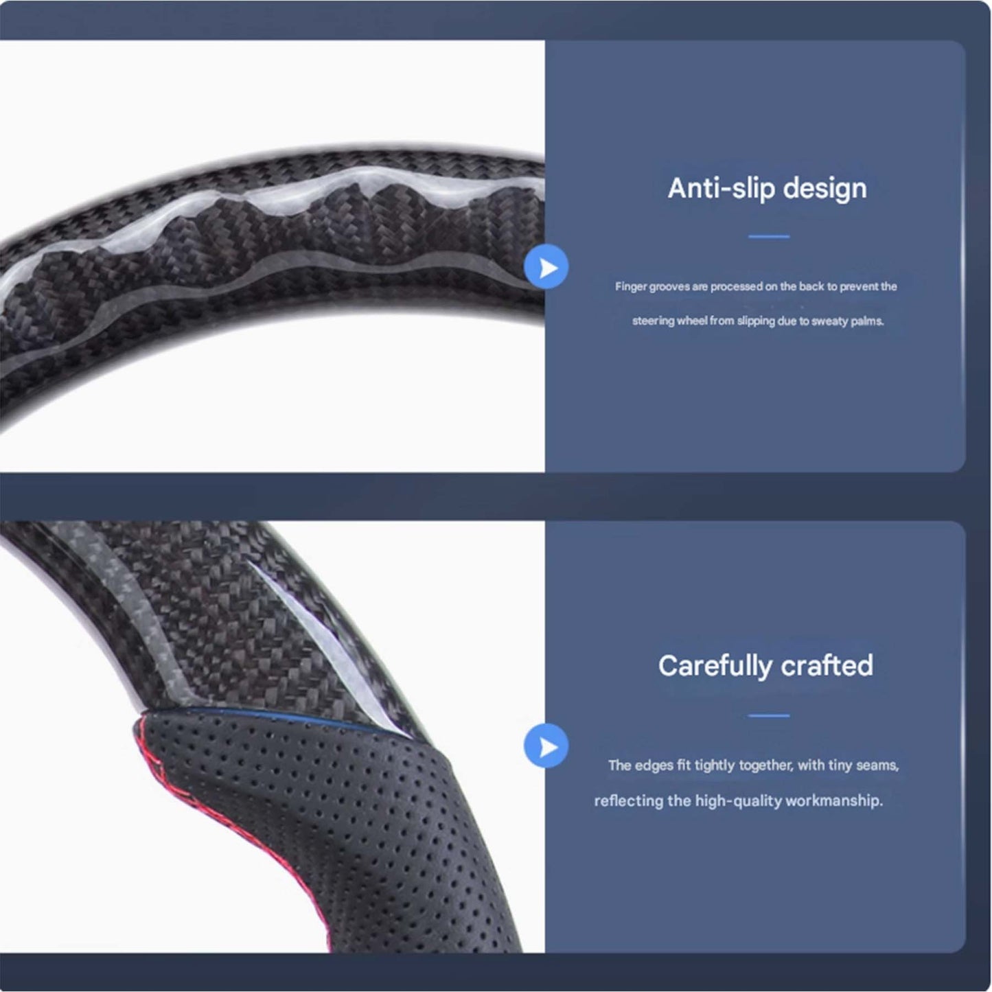 Premium Custom Real Carbon Fiber Steering wheel