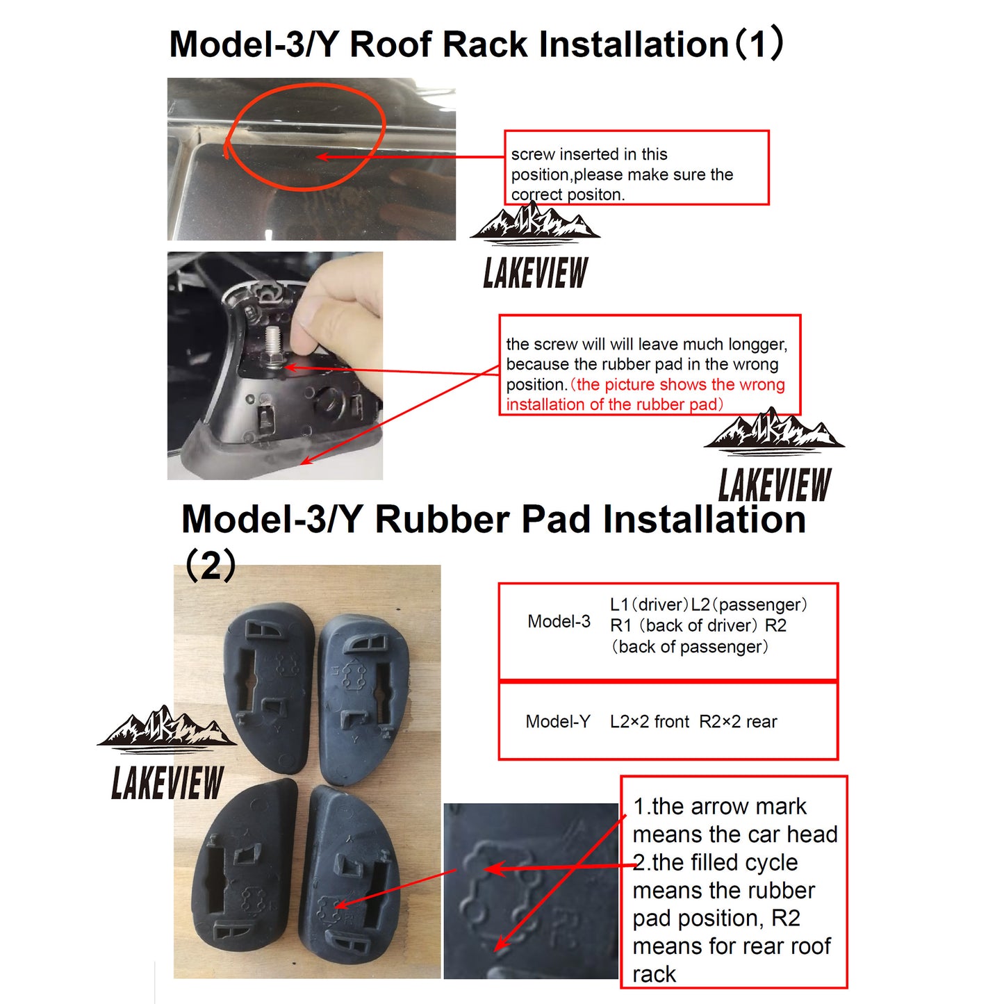 Tesla Model Y Roof Rack Crossbars 2020-2024 Heavy Duty 180lbs