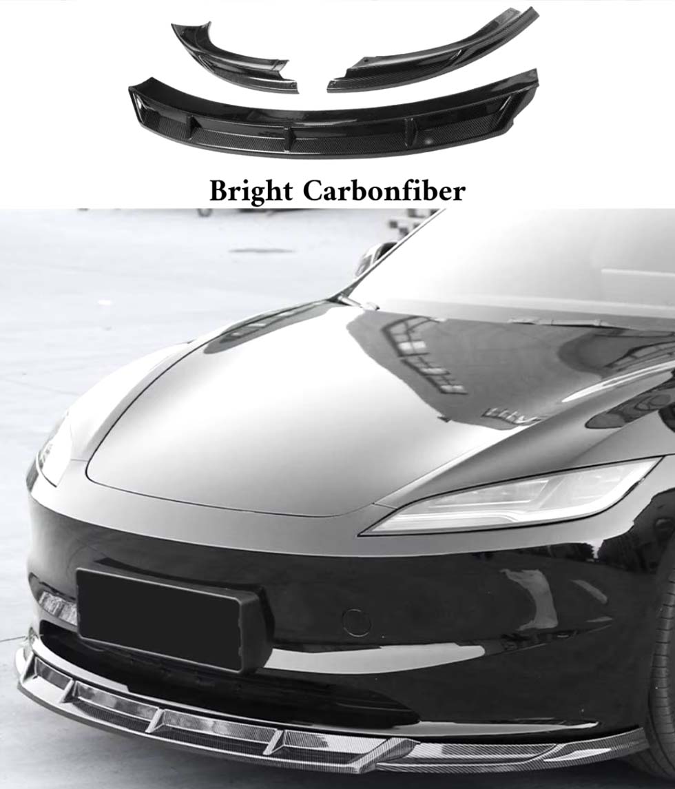 Tesla Model 3 Highland Front Spoiler Bumper Lip Style A