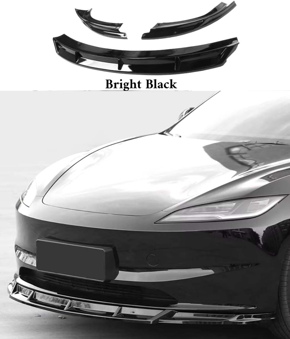 Tesla Model 3 Highland Front Spoiler Bumper Lip Style A