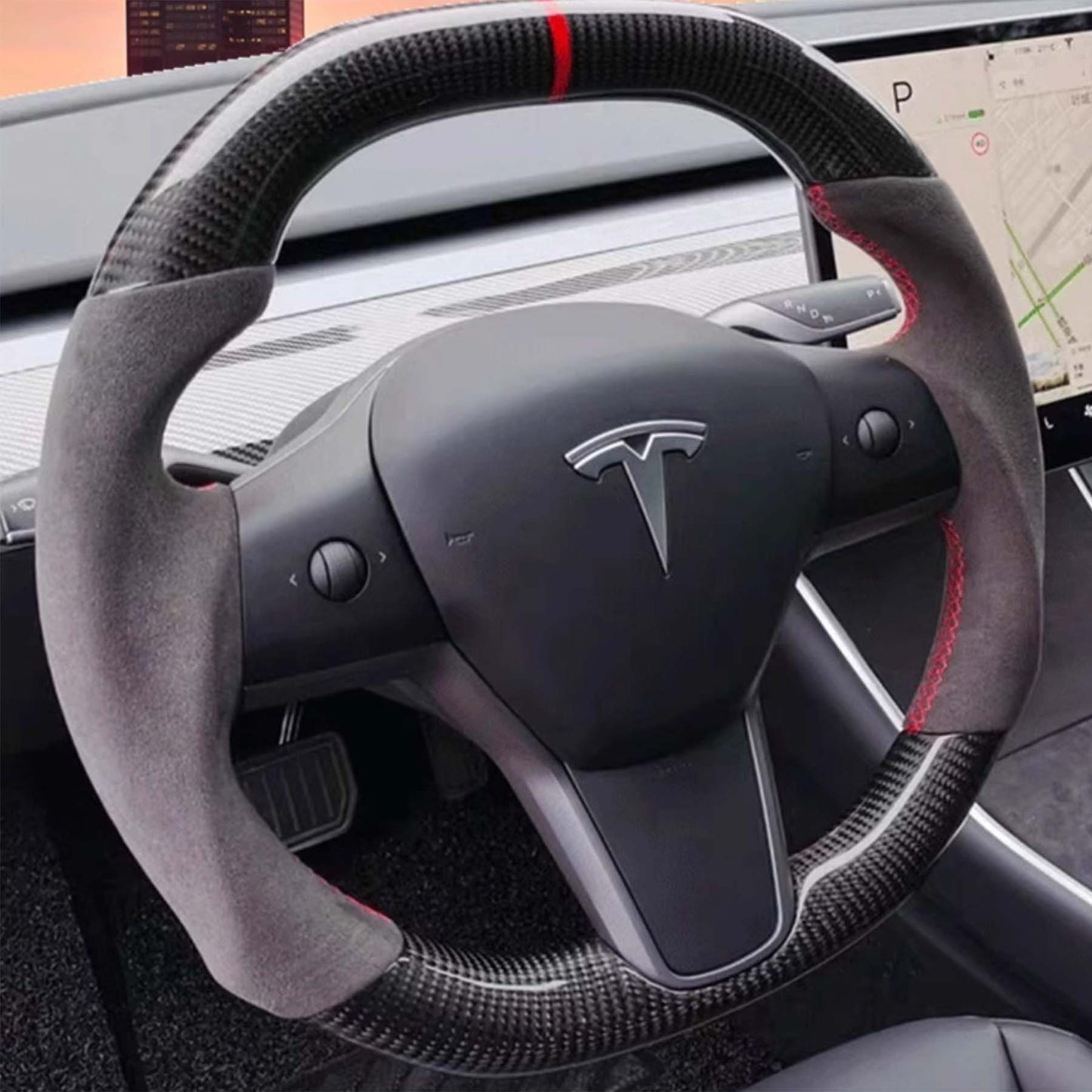 Premium Custom Real Carbon Fiber Steering wheel