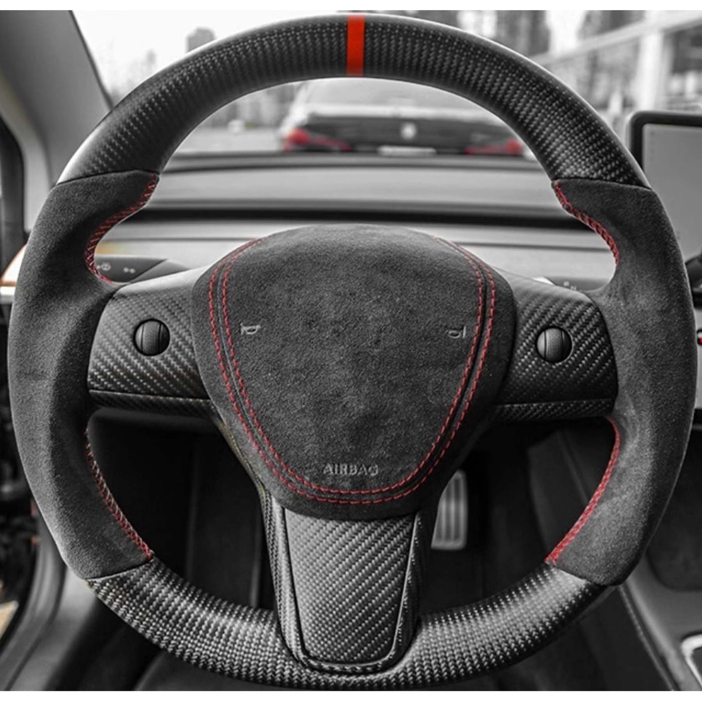 Premium Custom Real Carbon Fiber Steering wheel