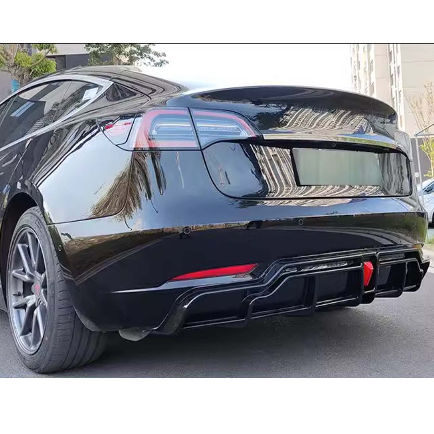 Tesla Model 3 Rear Diffuser Lip C Style