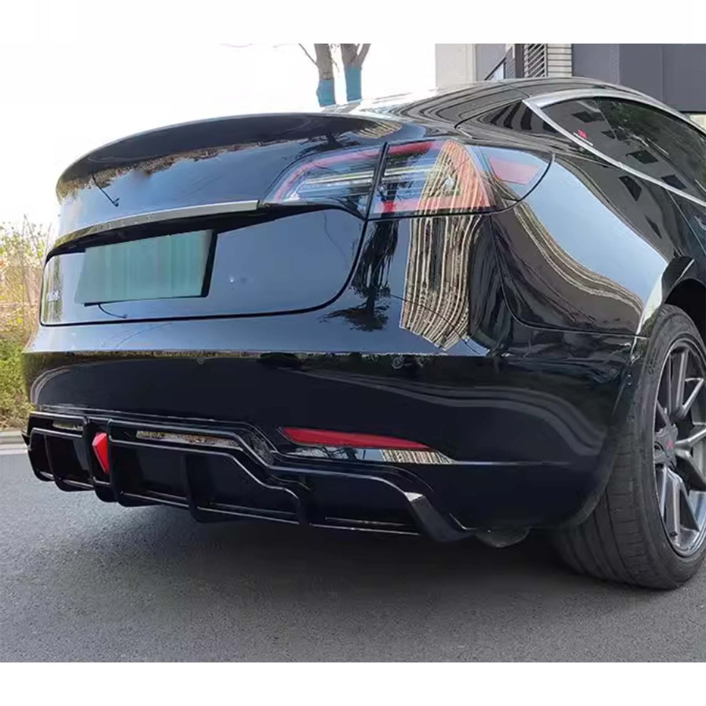 Tesla Model 3 Rear Diffuser Lip C Style