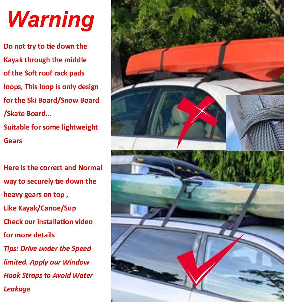 Universal Car Soft Roof Rack Pad