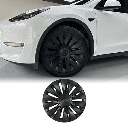 Tesla Model Y 19 inch Performance style 1 Set Full Cover Protecting Hub Matte black