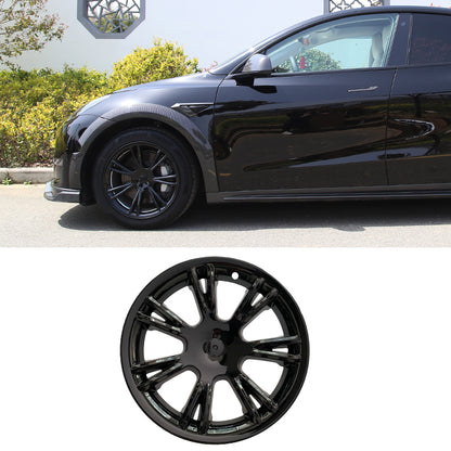 Tesla Model Y Gloss Black Rims Cover 19 inch 4PCS/Set Full Cover Protecting Hub