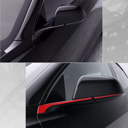 Tesla Model 3 Model Y Rearview Mirror Carbon Fiber Sports Trim Stickers anti-collision strips