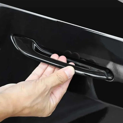 Tesla Model 3 Model Y Door Handles Antifreeze Handle Stickers Gloss Black