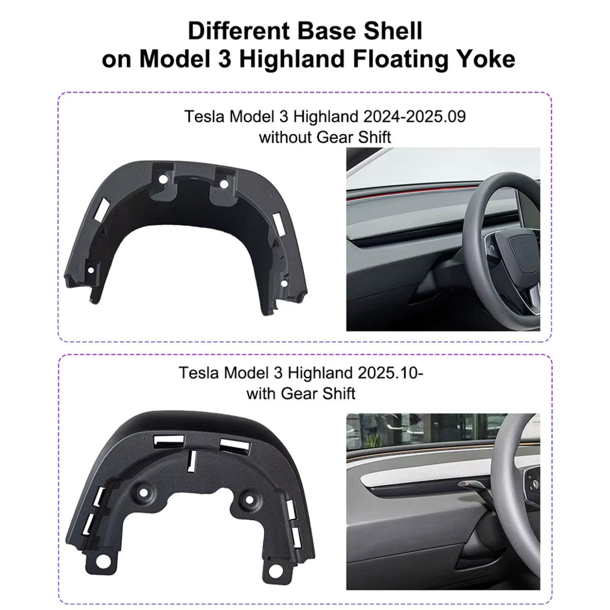 Tesla Model 3 HL Model Y JP Yoke Floating Structure Steering Wheel V3