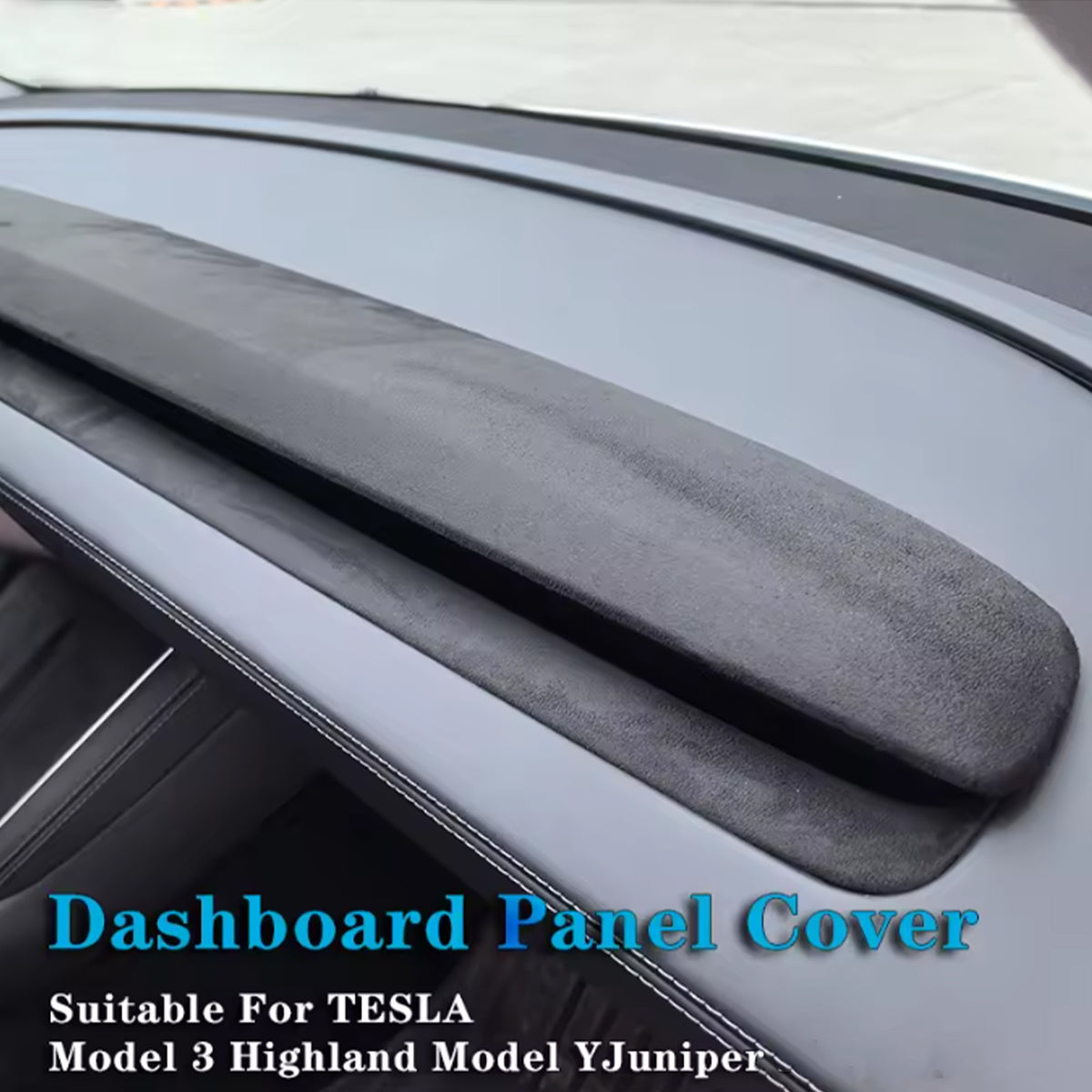 Tesla Model 3 Model Y Alcantara Dashboard Upper and Lower Cover 4 pcs set