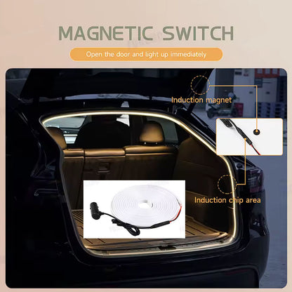 Tesla All Model Y Trunk light Magnetic switch Auto ON/OFF Cool White 6000k