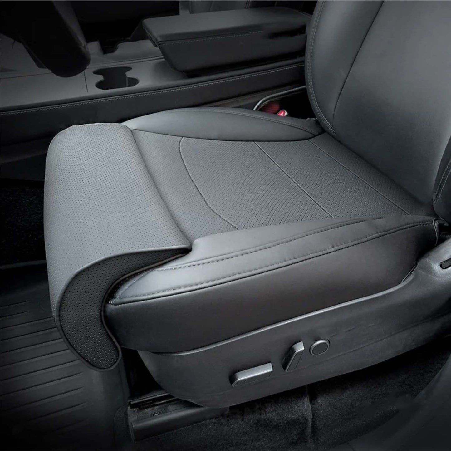 Model Y Model 3 Nappa Leather Front Seat Covers with Padded Leg Support 1PC