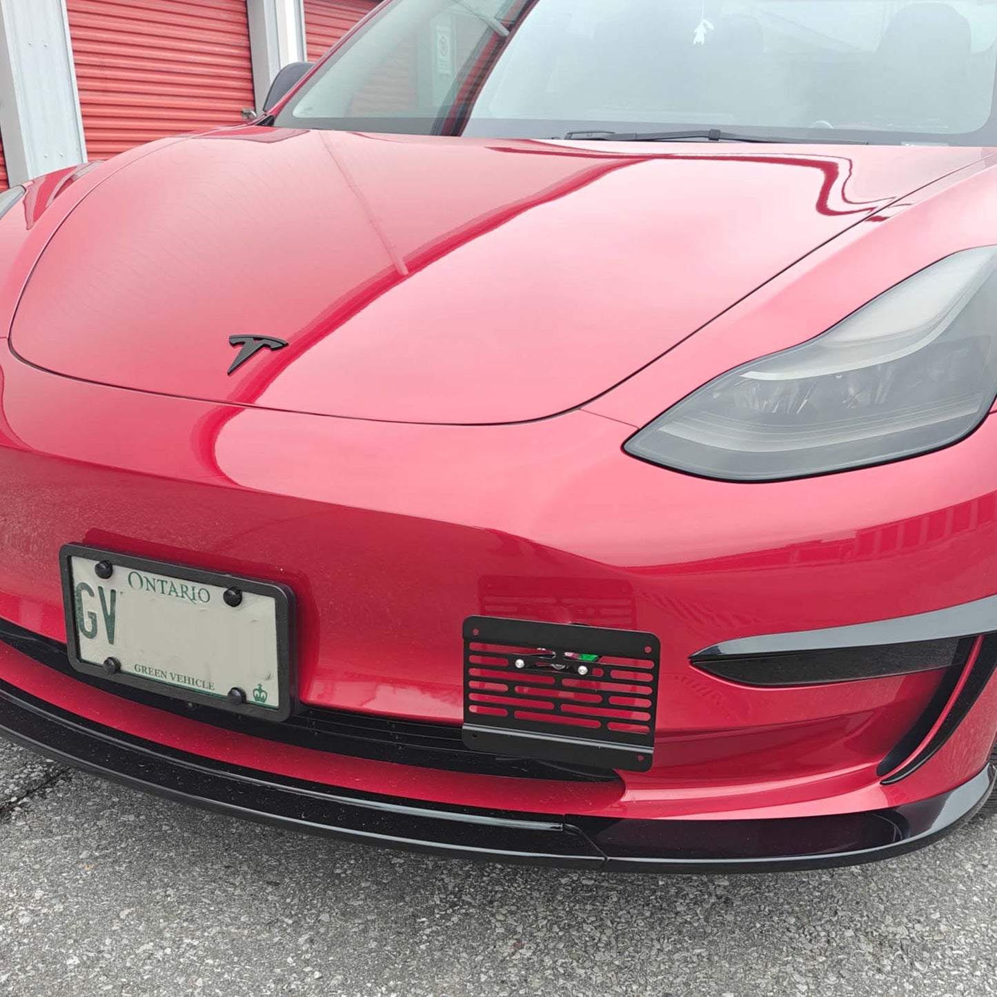 Tesla Model 3 Model Y Tow hook license plate frame