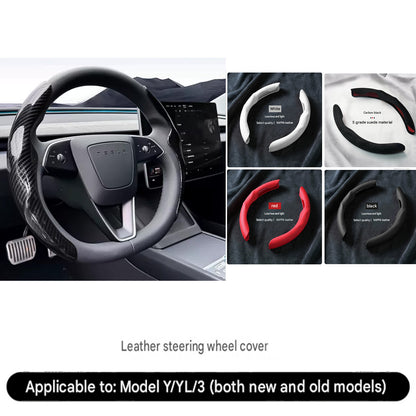 Tesla Model 3 Model Y Car Steering Wheel Cover 2 pcs