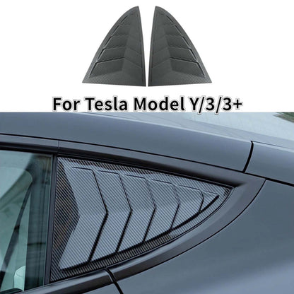Tesla Model 3 Model Y Rear Side Window Louver Cover Vent Visor