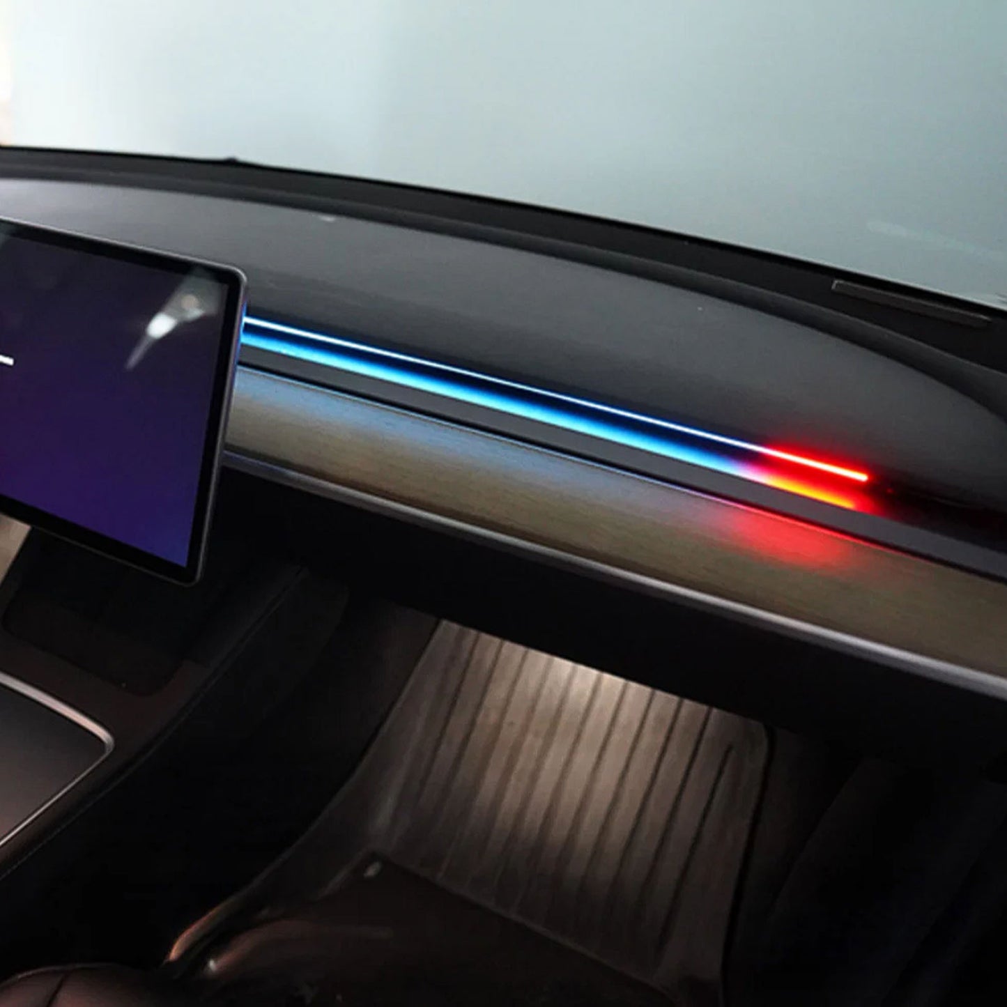 Tesla Model 3 Model Y BSD Ambient Lights Blind Spot Alerts RGB Interior Lighting & Smart Driving Indicators