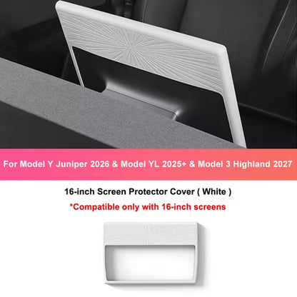 Model 3/Y 2026+ 16-inch Screen Protector Silicone Protective Frame Edge Cover