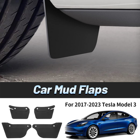 Tesla Model 3 Mud Flaps Kit Splash Guards Fender