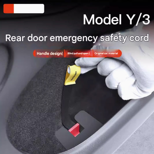 Tesla Model Y Newer Model 3 Highland Door Emergency Manual Handle Extended Puller