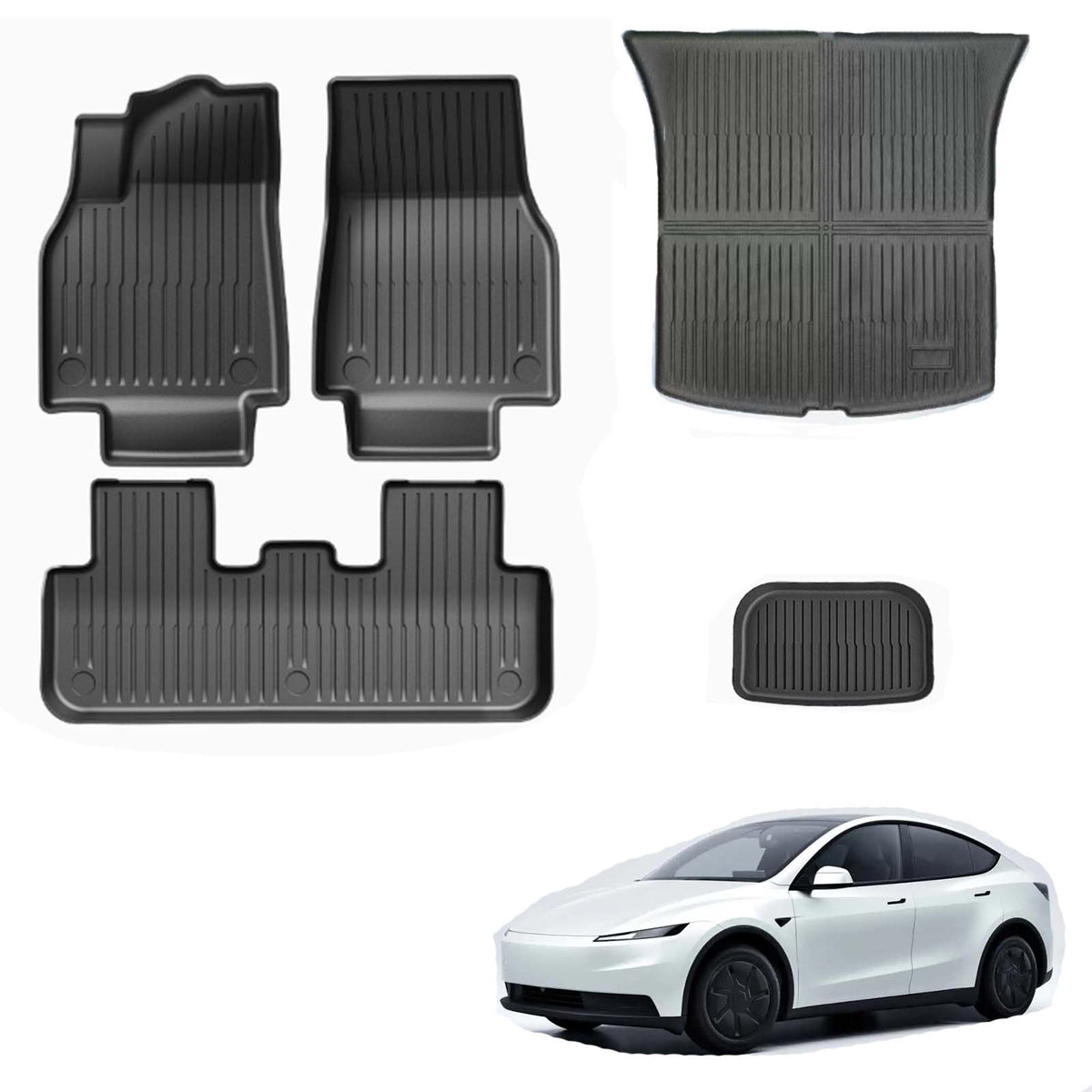Tesla 2026+ Model Y Juniper and Standard range TPE All-weather 3D Floor Mats
