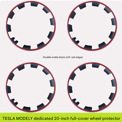 Tesla Model Y 20-21 inch Rim Protector Wheel Rim Wheel Protector 4Pcs ABS