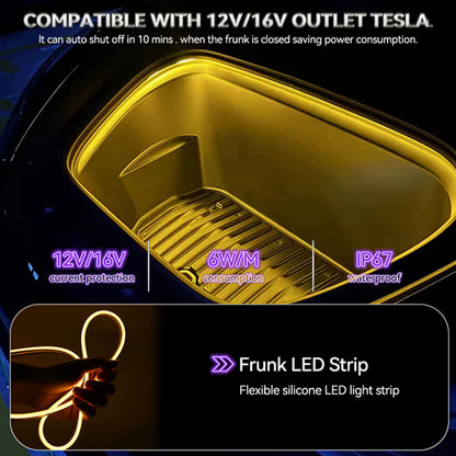 Tesla Model 3 Model Y Frunk light Auto ON/OFF Warm White 3000K