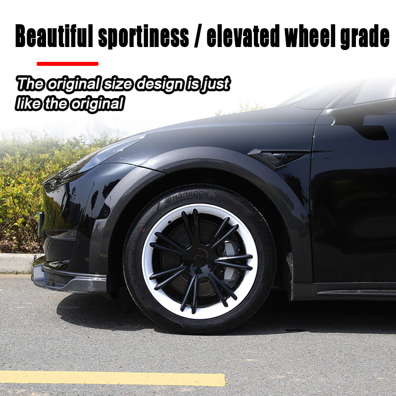 Tesla Model Y Black and White Rims Cover 19 inch 4PCS/Set Full Cover Protecting Hub