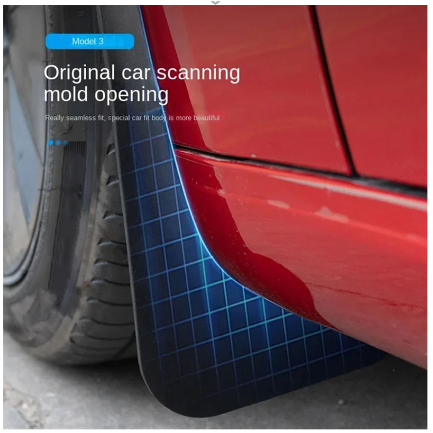 Tesla Model 3 highland TPE Mud flaps