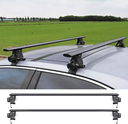 Bare Roof Universal 52-55" Aluminum Roof Rack Cross Bar Full Set