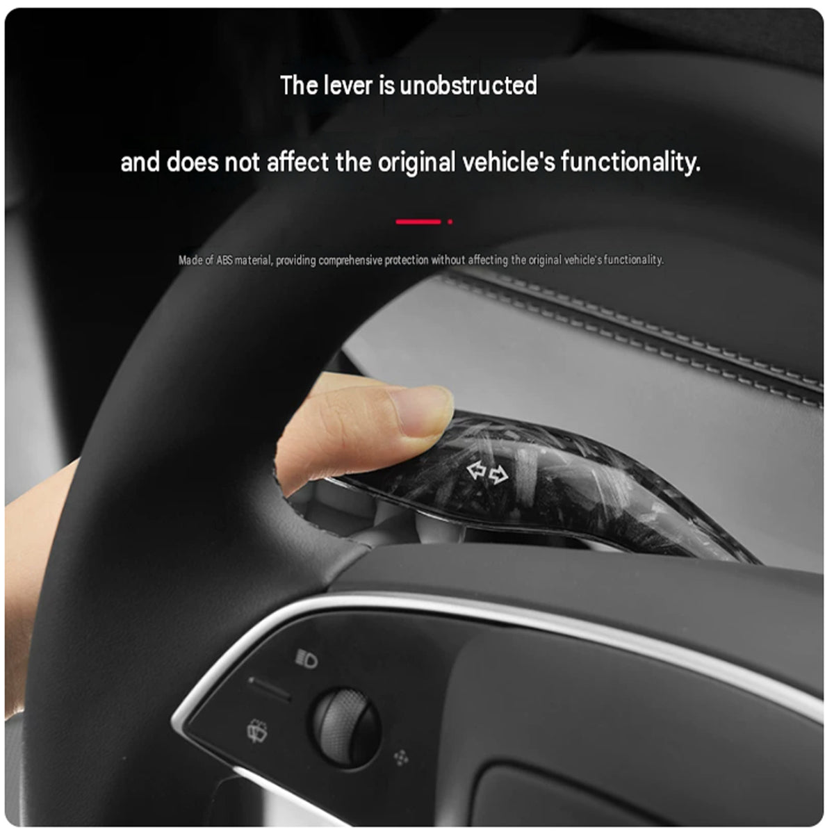 Model Y Juniper / Model 3 Highland Carbon Fiber Turn Signal Stalk Cover
