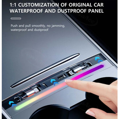 Tesla Model 3 Model Y Docking Station with Ambient Lights Type-C x2