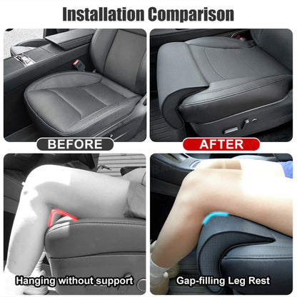 Model Y Model 3 Nappa Leather Front Seat Covers with Padded Leg Support 1PC