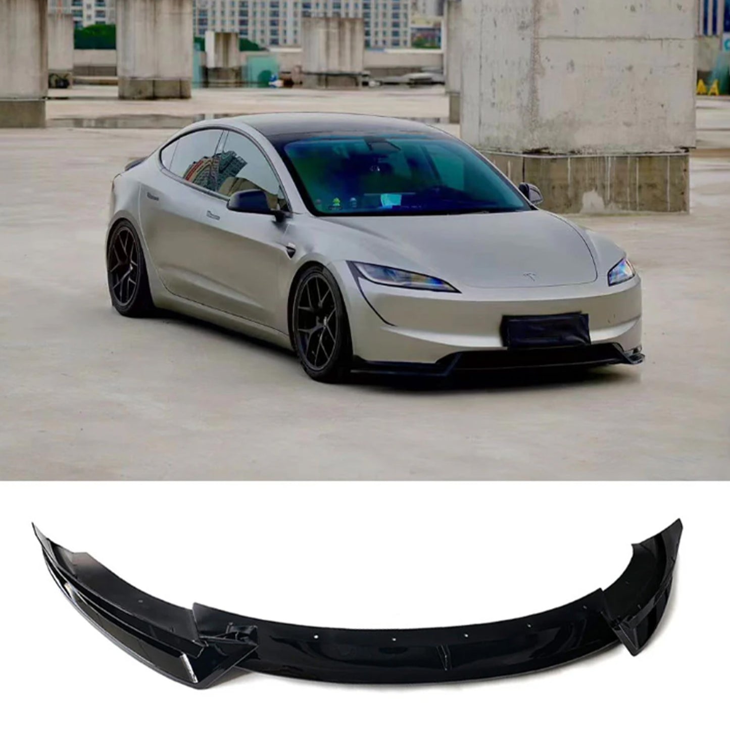 Tesla Model 3 Highland Front Lip Front Shovel Spoiler Style D