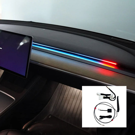 Tesla Model 3 Model Y BSD Ambient Lights Blind Spot Alerts RGB Interior Lighting & Smart Driving Indicators