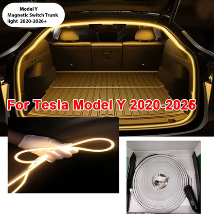Tesla All Model Y Trunk light Magnetic switch Auto ON/OFF Cool White 6000k